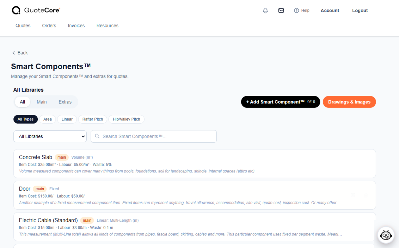 Smart Components™ library